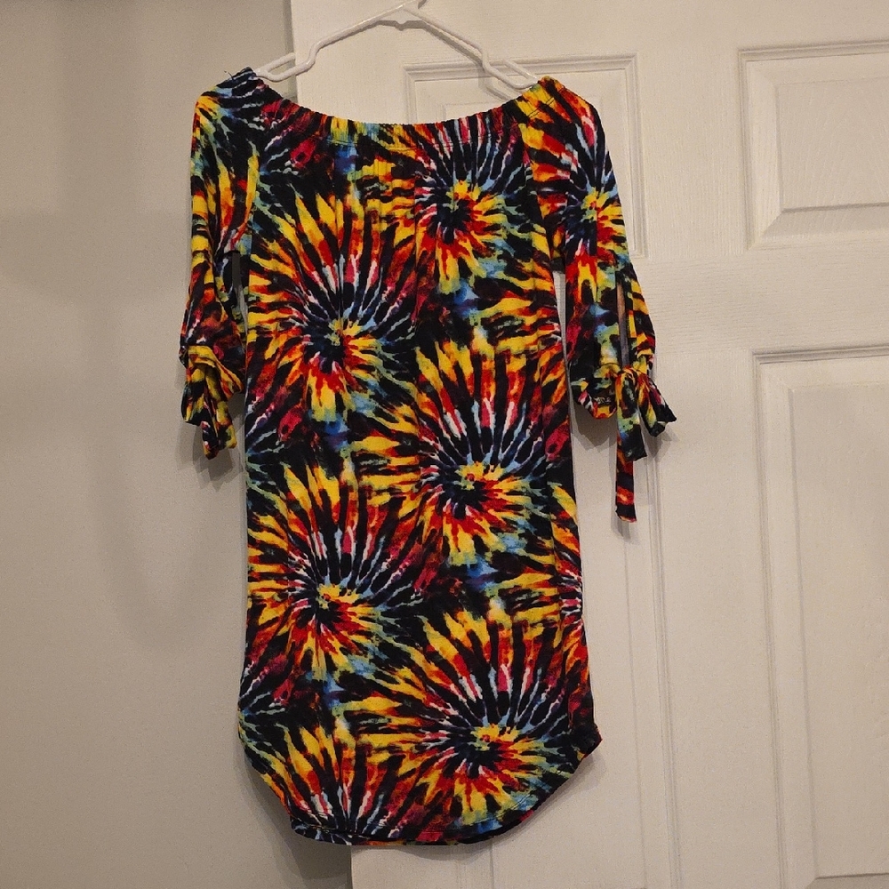 Absolutely Multicolor Tie-Dye Dress